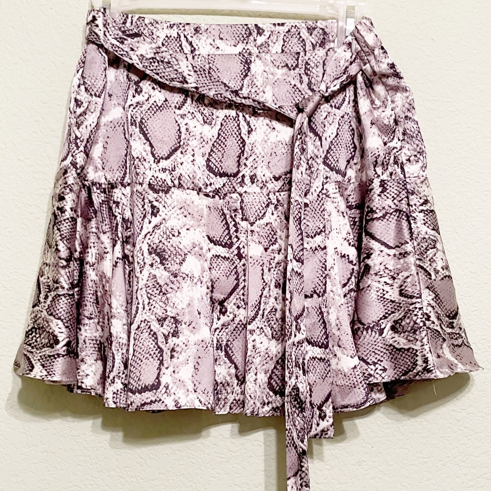 Snakeskin Mini Skirt the impeccable pig Gray